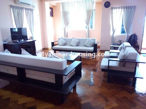 Myanmar real estate - for rent property - No.3981 - Good room for rent in Mingalar Taung Nyunt Township. - View of the Living room