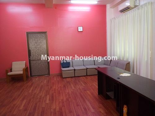 Myanmar real estate - for rent property - No.3982 - Condo room for rent in Mingalar Taung Nyunt Township. - View of the living room