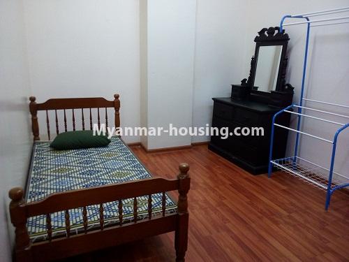 Myanmar real estate - for rent property - No.3982 - Condo room for rent in Mingalar Taung Nyunt Township. - View of the bed room