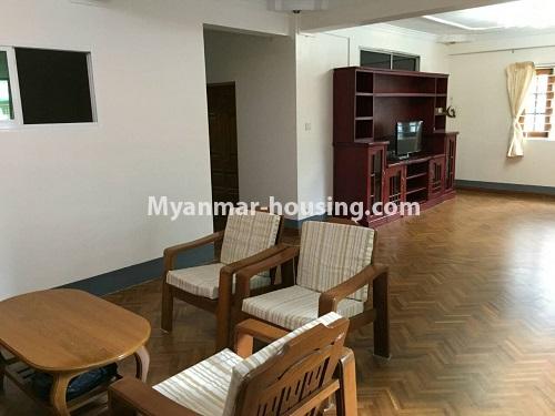 Myanmar real estate - for rent property - No.3991 - Nice apartment in Sanchaung Township. - View of the living room