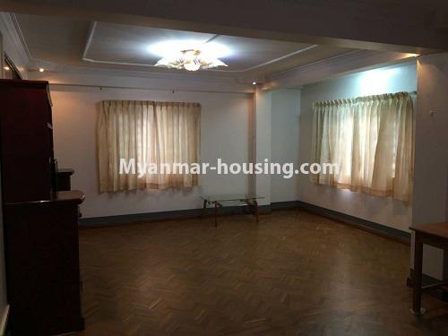ミャンマー不動産 - 賃貸物件 - No.3991 - Nice apartment in Sanchaung Township. - View of the living room