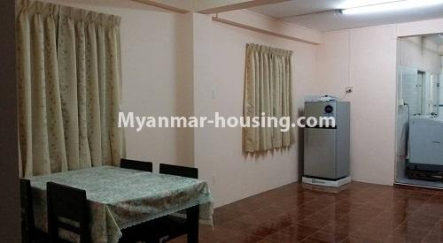 မြန်မာအိမ်ခြံမြေ - ငှားရန် property - No.3994 - စမ်းချောင်းမြို့နယ်တွင် တိုက်ခန်းတစ်ခန်းဌားရန်ရှိသည်။ - View of the living room
