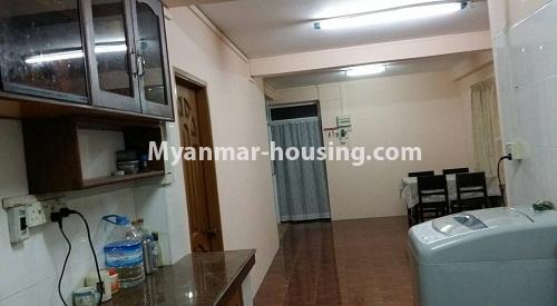 ミャンマー不動産 - 賃貸物件 - No.3994 - An apartment for rent in Sanchaung Township. - View  of Kitchen room