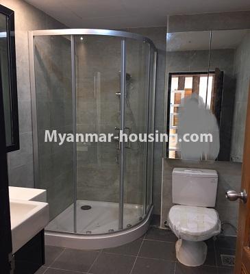 Myanmar real estate - for rent property - No.3995 - Excellent room for rent in Nawaret Condo  - View of the bathroom