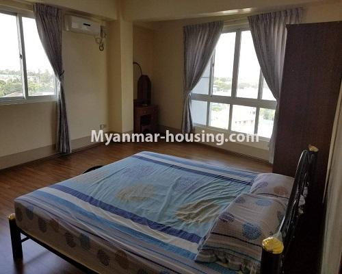 မြန်မာအိမ်ခြံမြေ - ငှားရန် property - No.4000 - အေးရိပ်သာ ကွန်ဒိုတွင် အခန်းကောင်းဌားရန် ရှိသည်။View of the Bed room