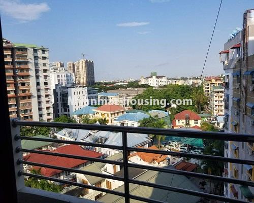 ミャンマー不動産 - 賃貸物件 - No.4000 - Good room for rent in Aye Yeik Thar Condo. - View of veranda