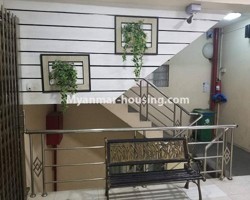 Myanmar real estate - for rent property - No.4000 - Good room for rent in Aye Yeik Thar Condo. - View of the stair