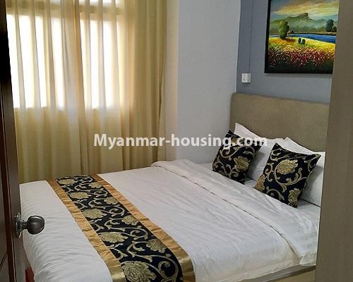 缅甸房地产 - 出租物件 - No.4001 - New condo room for rent in Dagon Seik Kan Township - bedroom