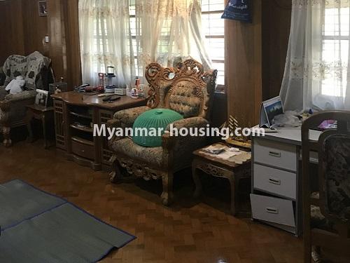 ミャンマー不動産 - 賃貸物件 - No.4002 - Landed house for rent in Mingalardon! - living room view