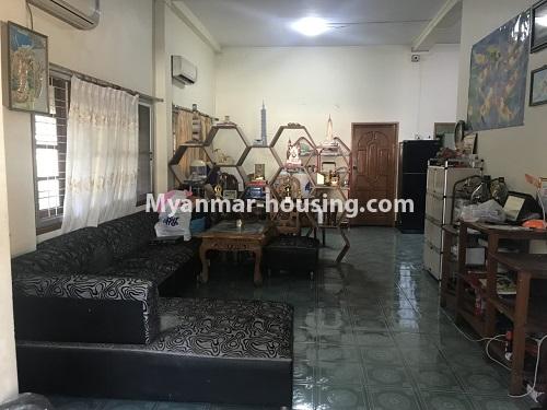 Myanmar real estate - for rent property - No.4002 - Landed house for rent in Mingalardon! - upstair living room 