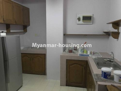 ミャンマー不動産 - 賃貸物件 - No.4003 - Condo room for rent in Junction 8, Mayangone Township. - kitchen