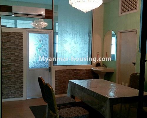 Myanmar real estate - for rent property - No.4004 - Condo room for rent in Lanmadaw! - dining area