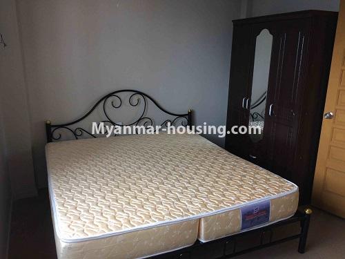 ミャンマー不動産 - 賃貸物件 - No.4005 - Condo room, Min Ye Kyaw Swar Condo in Yankin - bedroom