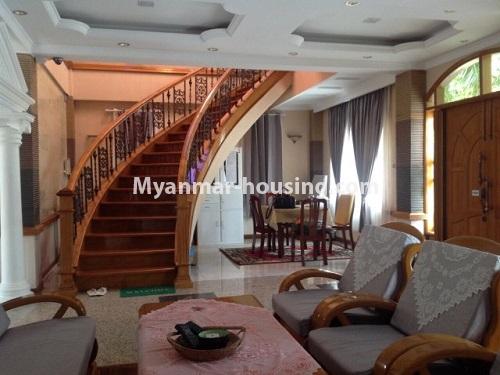 Myanmar real estate - for rent property - No.4006 - Nice landed house near 9 Mile, Mayangone Township. - living room