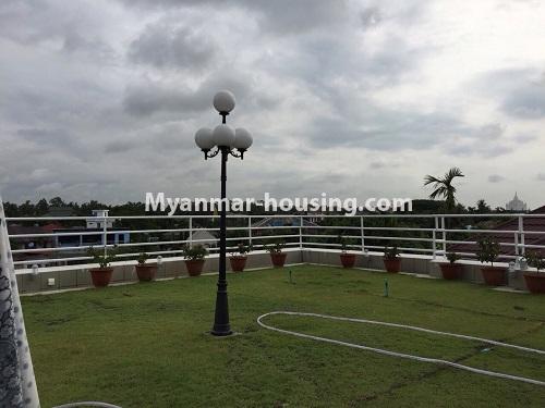 Myanmar real estate - for rent property - No.4006 - Nice landed house near 9 Mile, Mayangone Township. - top view