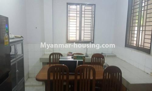 缅甸房地产 - 出租物件 - No.4014 - Landed house for rent in Lawkanat Housing Haling! - dining room view