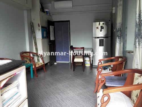 Myanmar real estate - for rent property - No.4020 - Landed house for rent in Yankin! - downstairs living room 