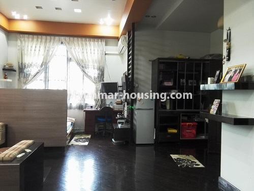 Myanmar real estate - for rent property - No.4020 - Landed house for rent in Yankin! - upstairs living room and bedroom