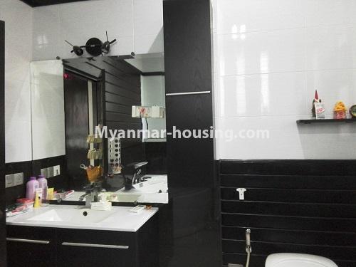 Myanmar real estate - for rent property - No.4020 - Landed house for rent in Yankin! - bathroom view
