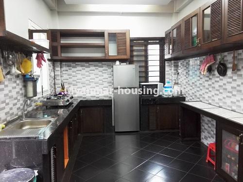 Myanmar real estate - for rent property - No.4021 - Landed house for rent in Yankin! - kitchen