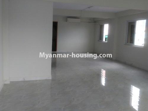 Myanmar real estate - for rent property - No.4022 - A good Apartment for Rent in Hlaing Township. - living room