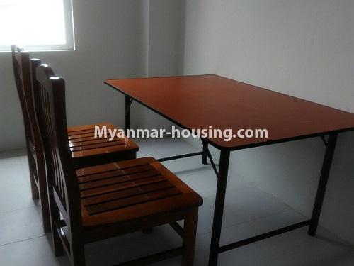 Myanmar real estate - for rent property - No.4022 - A good Apartment for Rent in Hlaing Township. - kitchen 