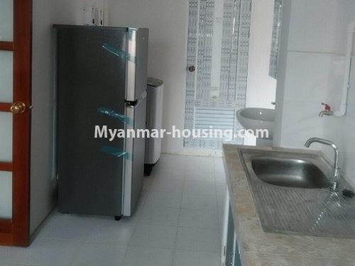 Myanmar real estate - for rent property - No.4022 - A good Apartment for Rent in Hlaing Township. - kitchen