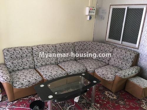 Myanmar real estate - for rent property - No.4023 - Clean room for rent in Tarmwe! - View of the living room.