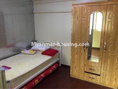 缅甸房地产 - 出租物件 - No.4023 - Clean room for rent in Tarmwe! - View of the bed room.