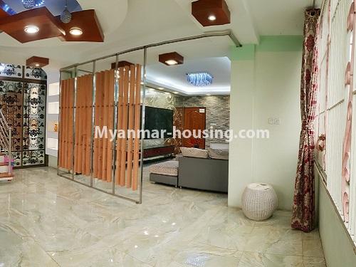 Myanmar real estate - for rent property - No.4025 - Penthouse and 8 floor for rent in Yae Kyaw Street. - another view of living room