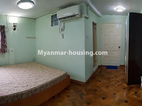 Myanmar real estate - for rent property - No.4025 - Penthouse and 8 floor for rent in Yae Kyaw Street. - master bedroom