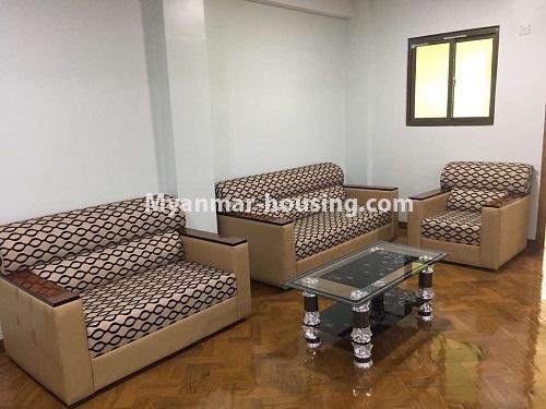 Myanmar real estate - for rent property - No.4028 - Decorated room for rent in Yankin! - living room