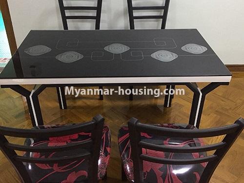 缅甸房地产 - 出租物件 - No.4028 - Decorated room for rent in Yankin! - dining area