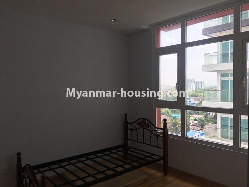 Myanmar real estate - for rent property - No.4031 - Swimming pool View room for rent in G.E.M.S Condo. - View of the wash room.
