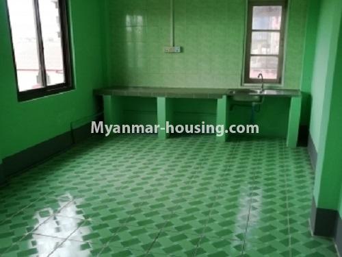 Myanmar real estate - for rent property - No.4034 - Apartment for rent in Bahan! - another view of the kitchen