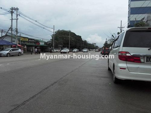 Myanmar real estate - for rent property - No.4037 - Apartment for rent in South Okkalapa! - road view
