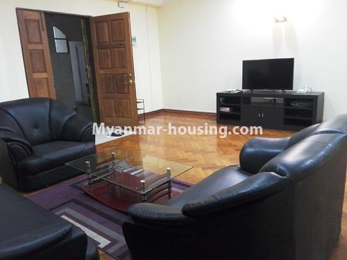 Myanmar real estate - for rent property - No.4042 - Condo room for rent in Pearl Condo! - another view of living room