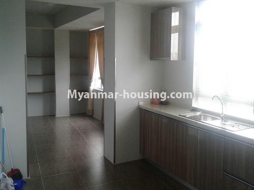 Myanmar real estate - for rent property - No.4043 - Nice Condo room  for rent in Yankin Township. - kitchen