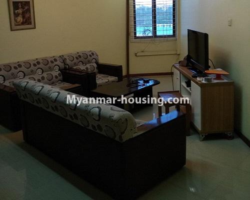 Myanmar real estate - for rent property - No.4046 - Condo room for rent in University Yeik Mon Condo. - living room