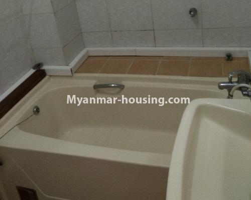 Myanmar real estate - for rent property - No.4046 - Condo room for rent in University Yeik Mon Condo. - bathroom