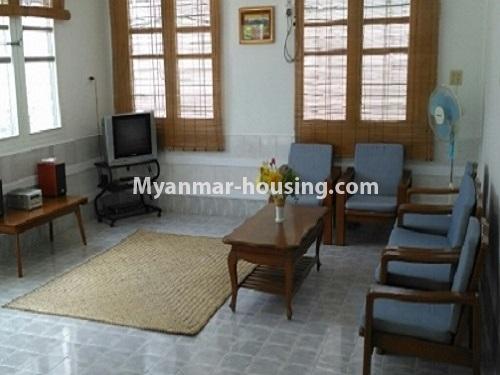 ミャンマー不動産 - 賃貸物件 - No.4049 - Landed house for rent in Bahan! - living room