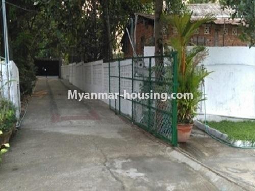 Myanmar real estate - for rent property - No.4049 - Landed house for rent in Bahan! - road view