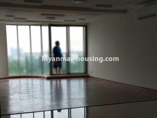 Myanmar real estate - for rent property - No.4052 - New condo room for rent in Bahan! - living room