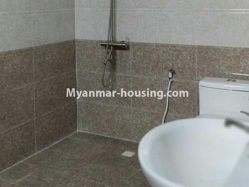 Myanmar real estate - for rent property - No.4052 - New condo room for rent in Bahan! - bathroom 