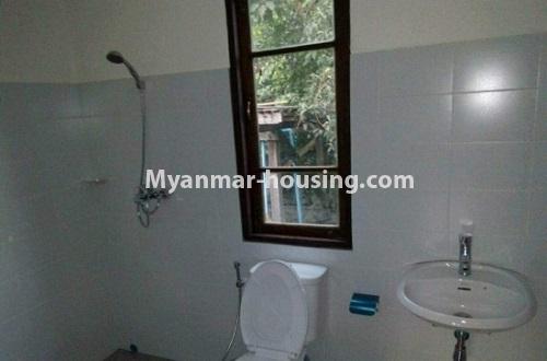 Myanmar real estate - for rent property - No.4055 - Landed house for rent in 8 Mile! - bathroom and toilet