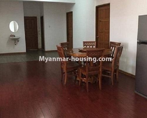 ミャンマー不動産 - 賃貸物件 - No.4056 - 3.	Condo room for rent in Mingalar Taung Nyunt! - dining area
