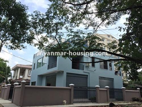 Myanmar real estate - for rent property - No.4058 - New Half and Two Storey house for rent in North Dagon! - house view
