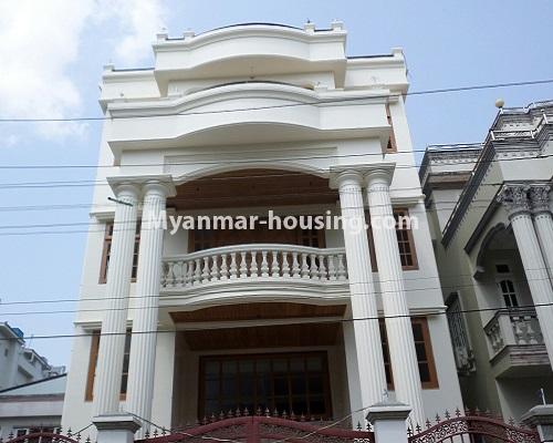 Myanmar real estate - for rent property - No.4064 - Half and three storey landed house for rent near Maykha Housing! - house view