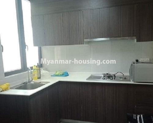 Myanmar real estate - for rent property - No.4067 - Nice condo room in Malikha Condo! - kitchen