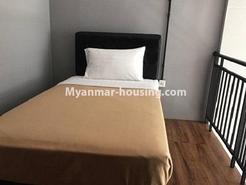 Myanmar real estate - for rent property - No.4072 - Hong Kong Type Apartment with two level for short term rent near Junction Maw Tin! - bedroom view
